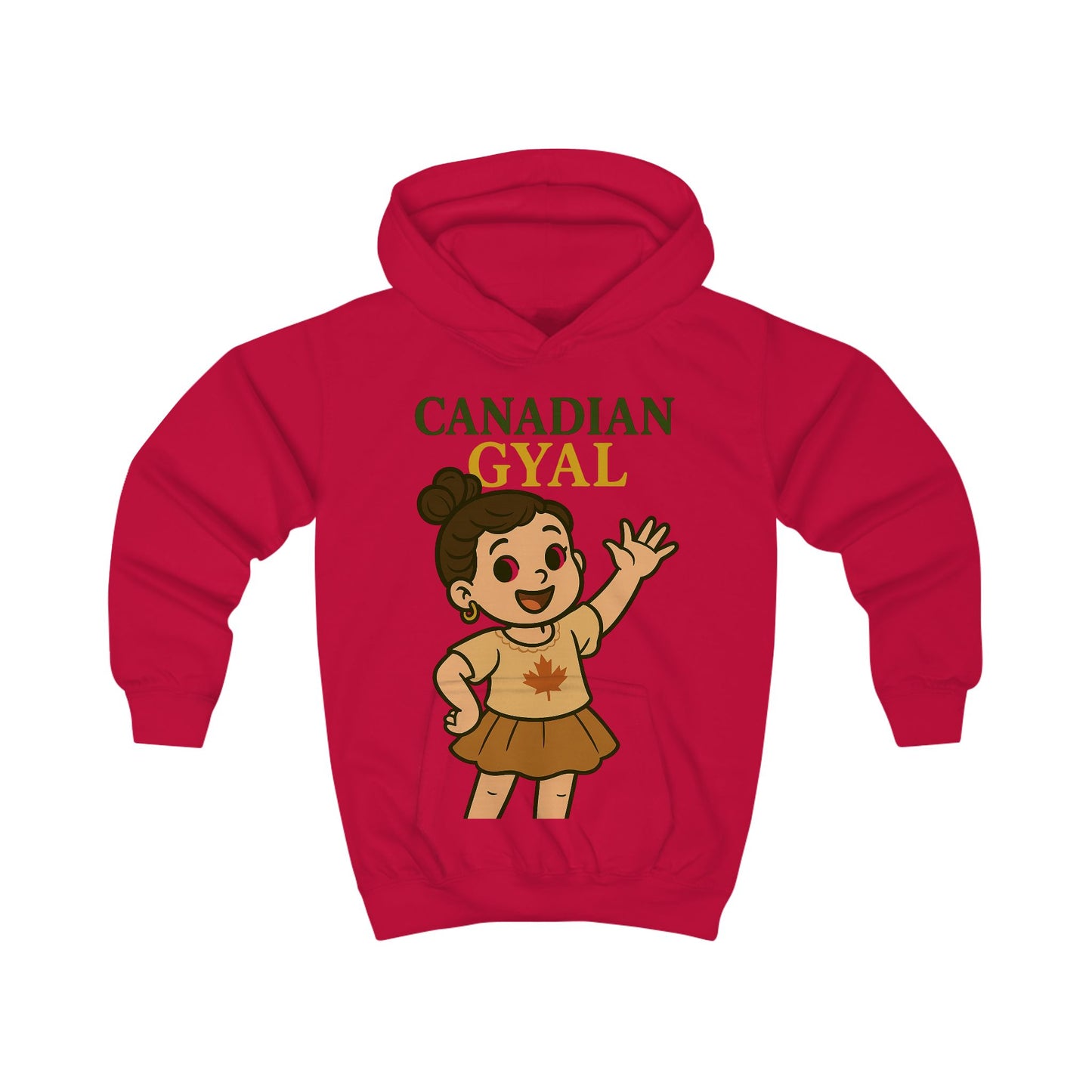 Canadian Gyal Kids Hoodie | Cute Childrens Sweatshirt for Everyday Wear, Gifts, Birthdays, Parties, and More!