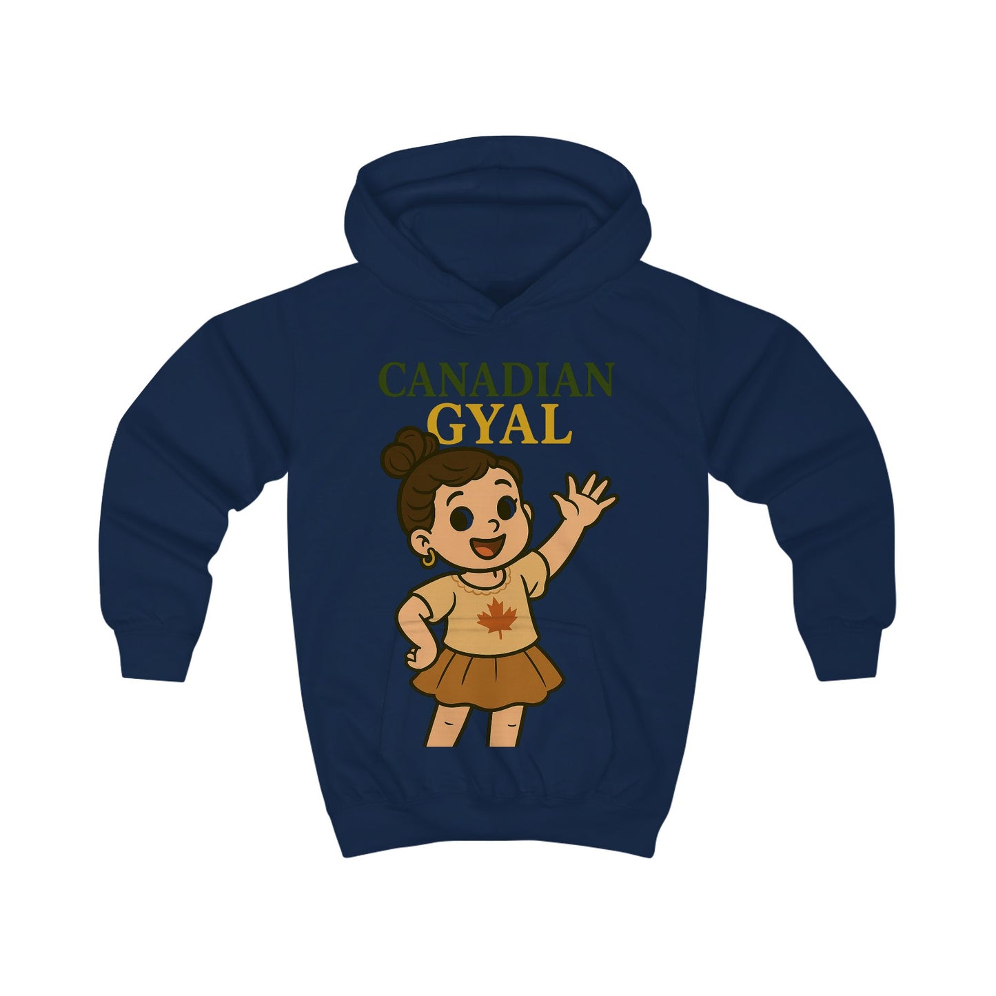 Canadian Gyal Kids Hoodie | Cute Childrens Sweatshirt for Everyday Wear, Gifts, Birthdays, Parties, and More!