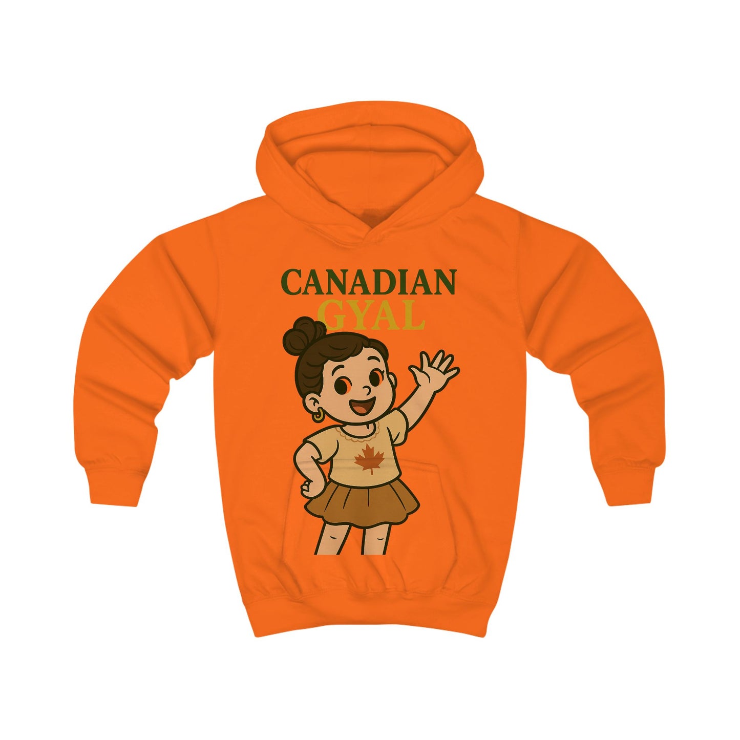 Canadian Gyal Kids Hoodie | Cute Childrens Sweatshirt for Everyday Wear, Gifts, Birthdays, Parties, and More!