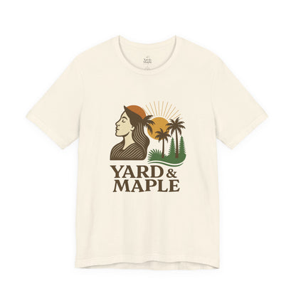 Yard & Maple Graphic Tee, Nature Inspired Unisex Shirt, Outdoor Lover Gift, Summer Vibes, Casual Wear, Vacation Essentials