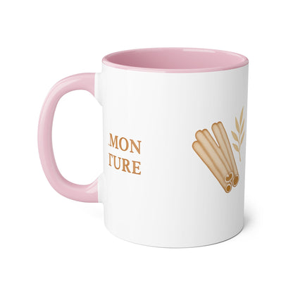 Cinnamon & Culture Accent Mug, Cozy Coffee Cup, 11oz Gift for Tea Lovers, Kitchen Decor, Warm Drink Mug, Unique Beverageware