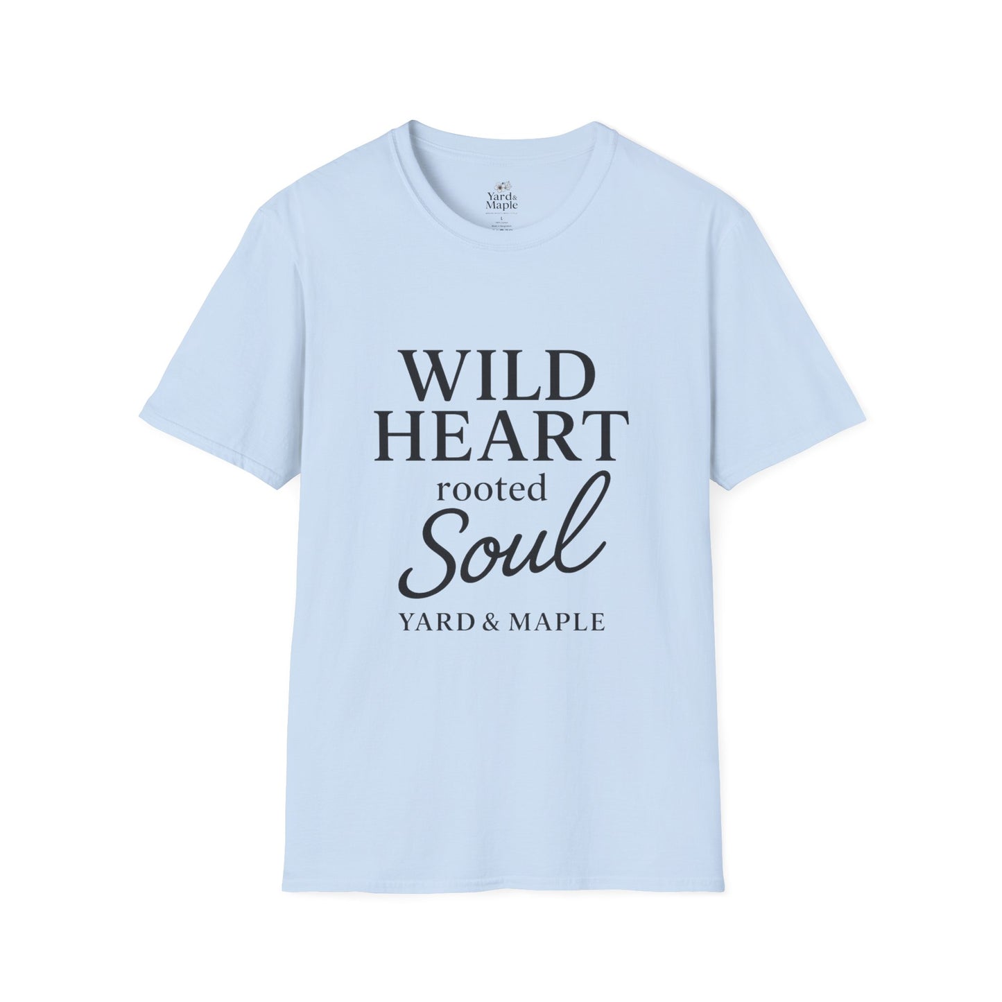 Wild Heart Unisex Softstyle T-Shirt | Inspirational Tee, Gift for Nature Lovers, Casual Wear, Birthday Gift, Boho Style