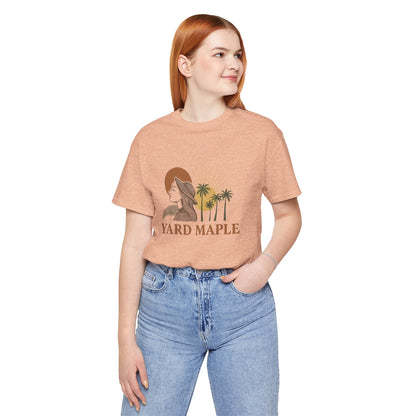 Yard Maple Graphic Tee, Casual Summer Shirt, Nature Lover Gift, Eco-Friendly Apparel, Beach Vibes Tee, Unique Unisex Apparel