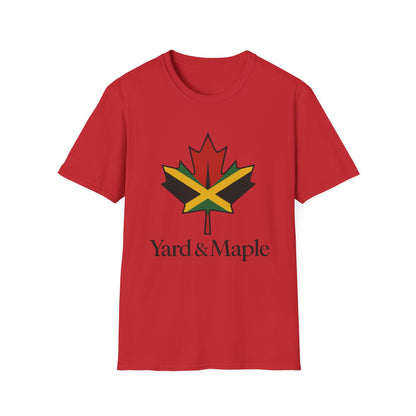 Yard & Maple Unisex Softstyle T-Shirt, Casual Summer Tee, Jamaican Theme Shirt, Cool Graphic Top, Gift for Nature Lovers