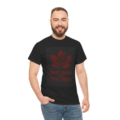 Cozy Graphic Tee with Maple Leaf Design, Casual Streetwear, Gift for Nature Lovers, Sweet Dreams Shirt, Unisex Cotton Top