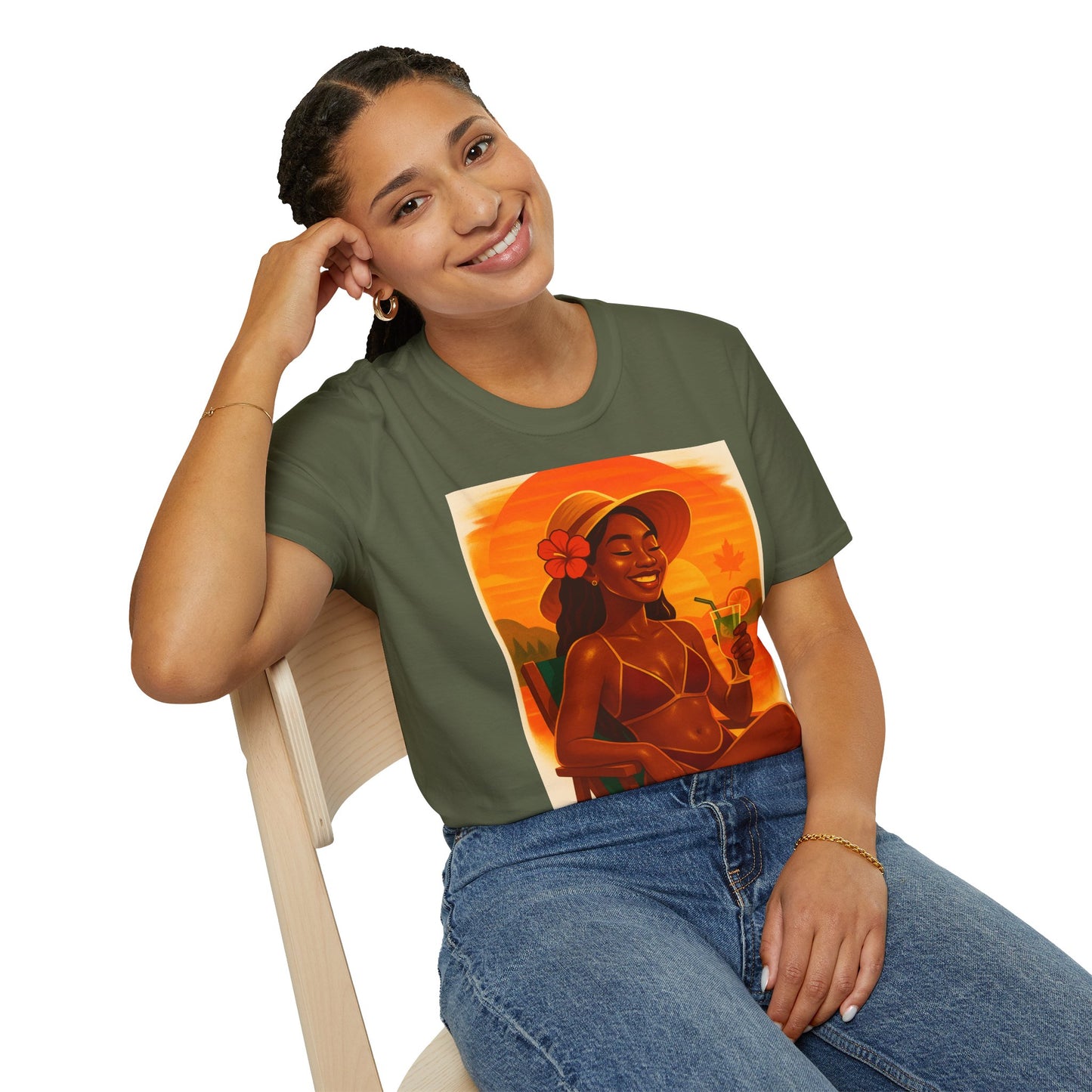 Tropical Vibes T-Shirt, Summer Graphic Tee, Vacation Outfit, Beachwear, Casual Wear, Gift for Her