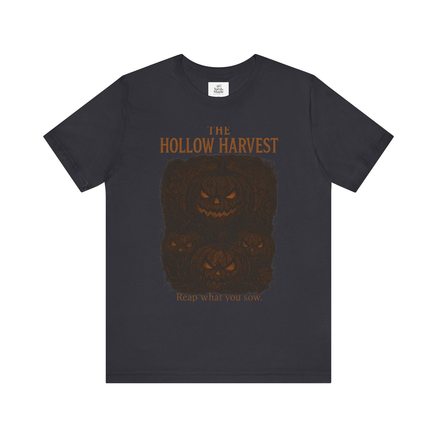 Halloween Themed Unisex Jersey Tee, Spooky Pumpkin Shirt, Fall Fashion Tee, Harvest Festival Shirt, Halloween Gift Idea