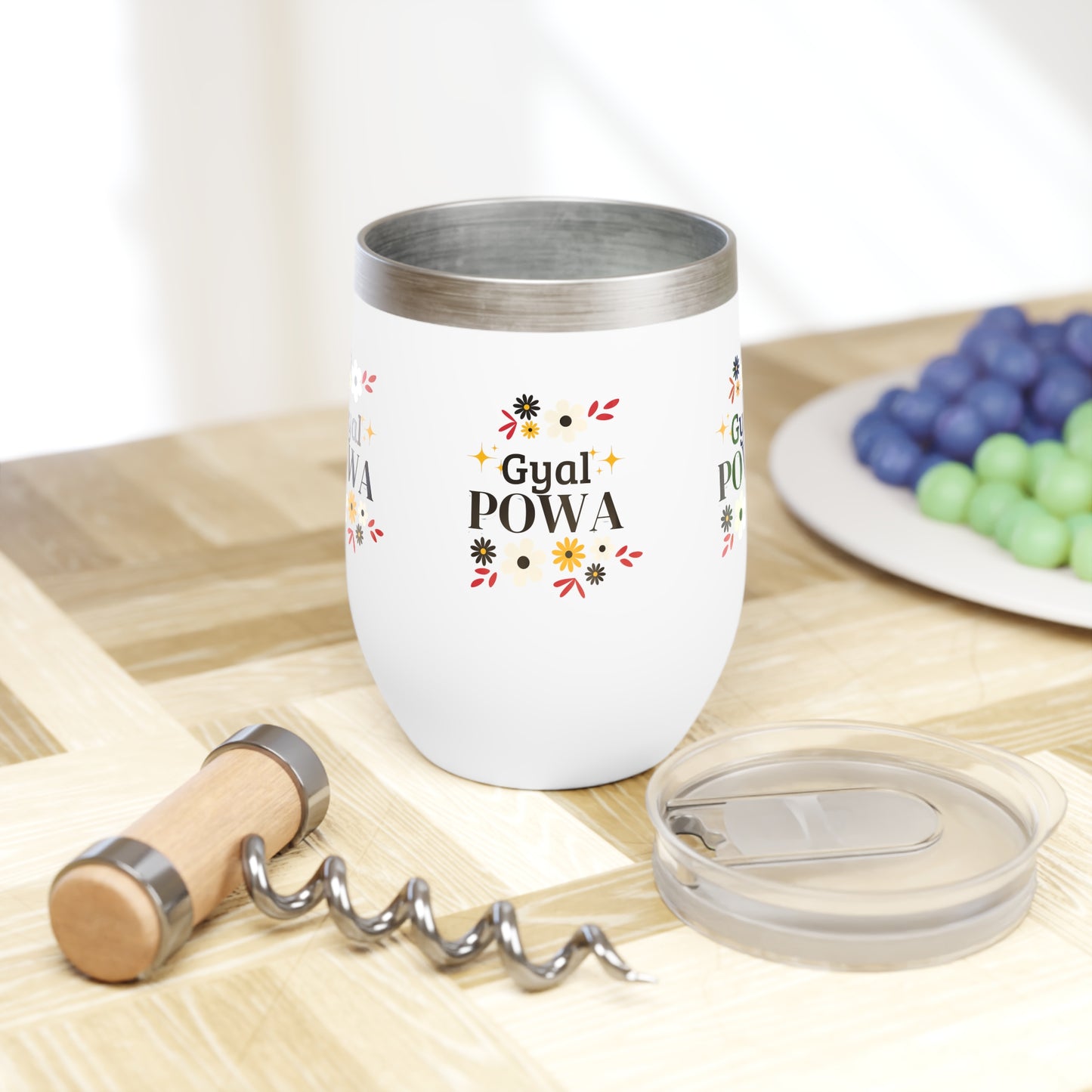 Wine Tumbler - Walk Bold, Shine Bright, Own Your Worth - Hey Beautiful Gift Cup