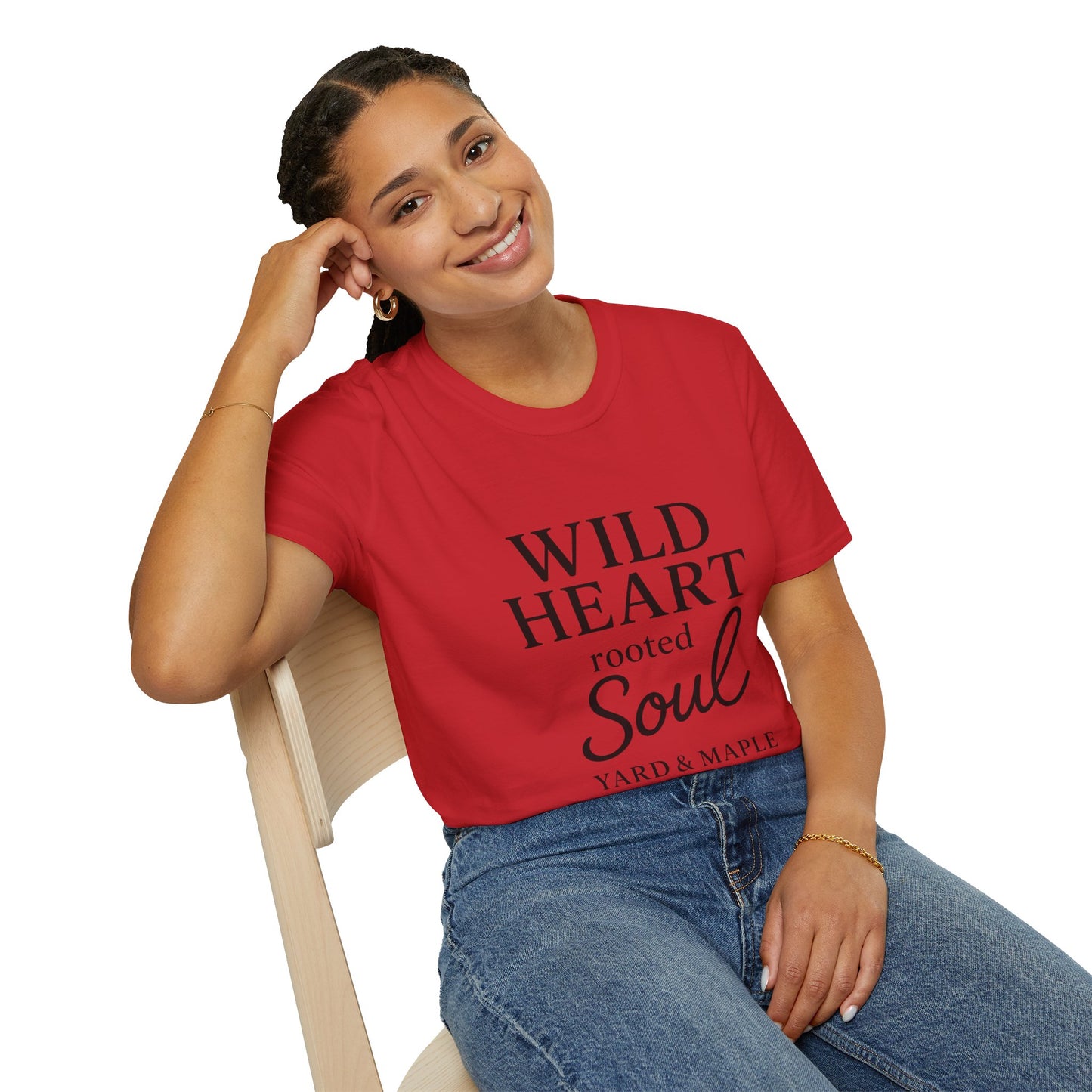 Wild Heart Unisex Softstyle T-Shirt | Inspirational Tee, Gift for Nature Lovers, Casual Wear, Birthday Gift, Boho Style