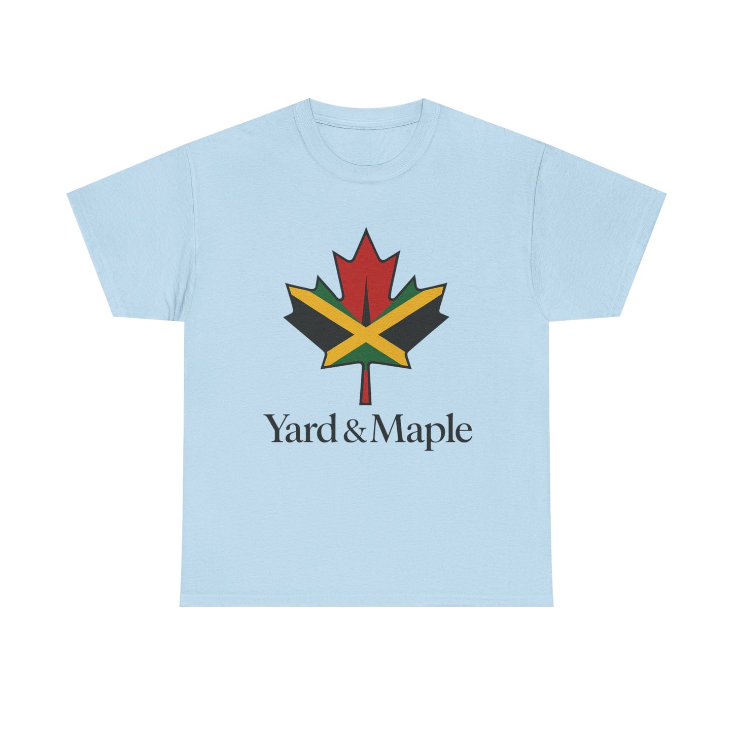 Yard & Maple Unisex Heavy Cotton Tee | Jamaican Pride, Canada Love, Streetwear, Gift for Him/Her, Summer Vibes