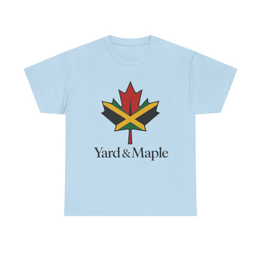 Yard & Maple Unisex Heavy Cotton Tee | Jamaican Pride, Canada Love, Streetwear, Gift for Him/Her, Summer Vibes