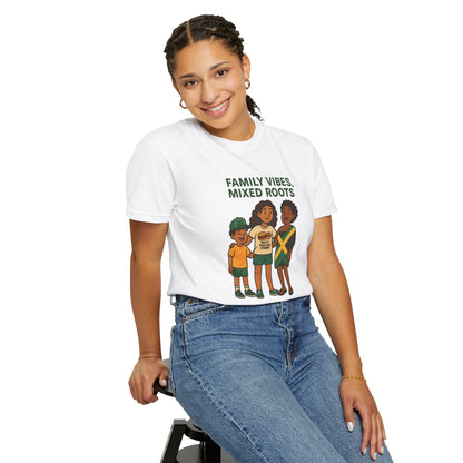 Family Vibes T-Shirt, Unisex Clothing, Mixed Roots Shirt, Family Reunion Outfit, Cultural Celebration Apparel, Summer Casual Wear