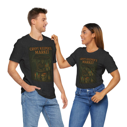 Crypt Keeper's Market Tee, Unisex Halloween Shirt, Spooky Graphic T-Shirt, Perfect for Horror Fans, Alternative Summer Clothing, [...]