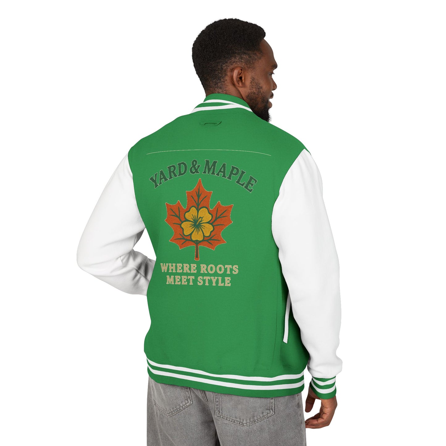 Unisex Heavyweight Letterman Jacket with Oak Leaf Design, Stylish Sports Jacket, Gift for College Students, Casual Attire, Fall [...]