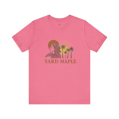 Yard Maple Graphic Tee, Casual Summer Shirt, Nature Lover Gift, Eco-Friendly Apparel, Beach Vibes Tee, Unique Unisex Apparel