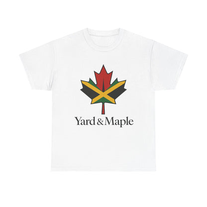 Yard & Maple Unisex Heavy Cotton Tee | Jamaican Pride, Canada Love, Streetwear, Gift for Him/Her, Summer Vibes