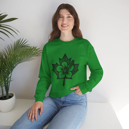 Hibiscus Maple Crewneck Sweatshirt