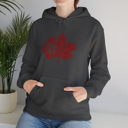 Maple & Hibiscus Hoodie — Yard & Maple Logo Cozy Pullover