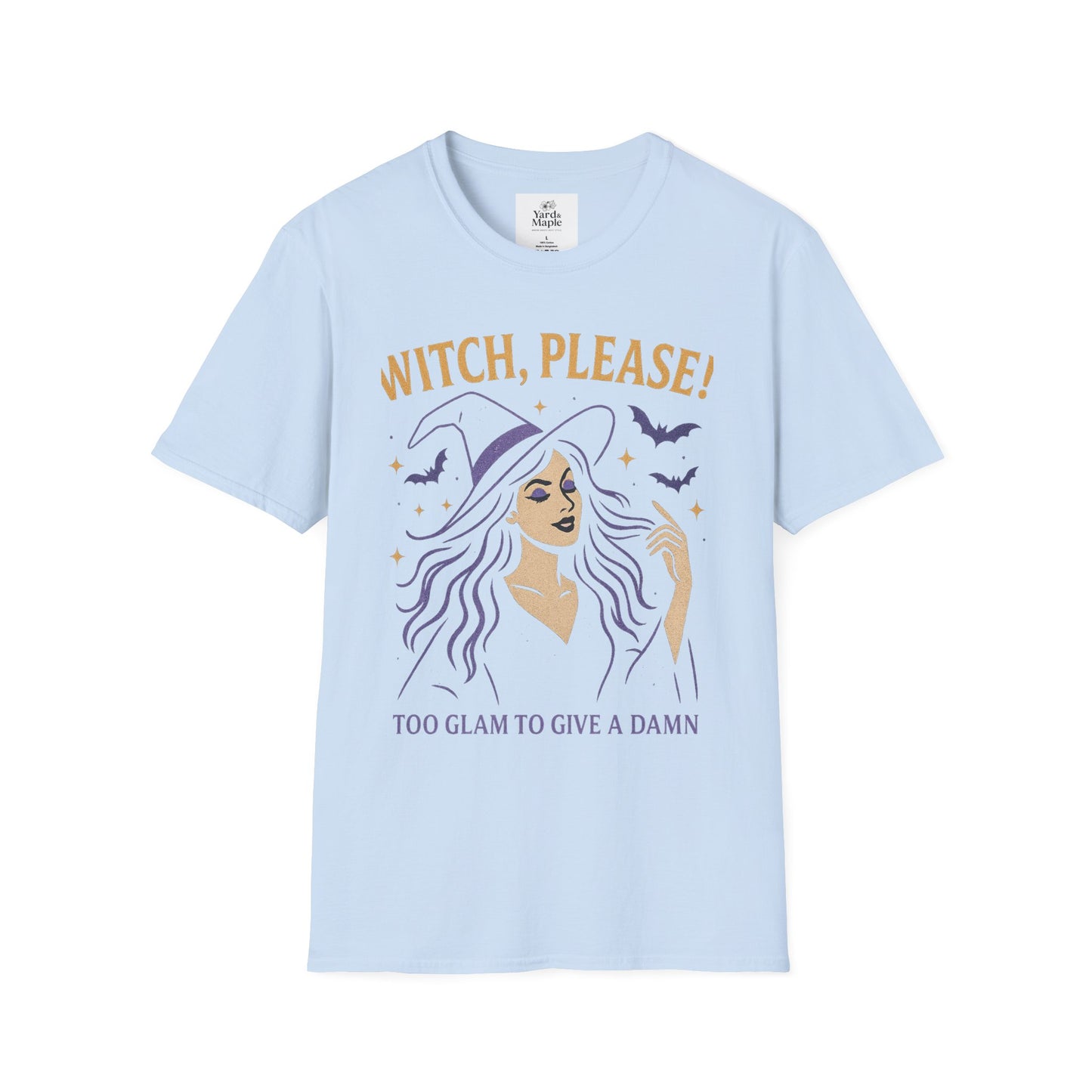 Witch Please Glam T-Shirt, Halloween Costume, Celestial T-Shirt, Gift for Her, Witchy Vibes, Boho Tee, Spooky Season Wear