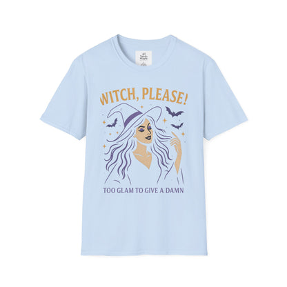 Witch Please Glam T-Shirt, Halloween Costume, Celestial T-Shirt, Gift for Her, Witchy Vibes, Boho Tee, Spooky Season Wear