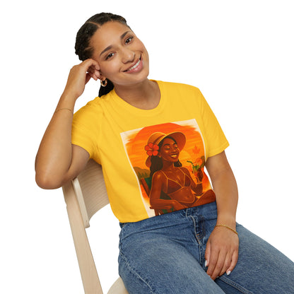 Tropical Vibes T-Shirt, Summer Graphic Tee, Vacation Outfit, Beachwear, Casual Wear, Gift for Her
