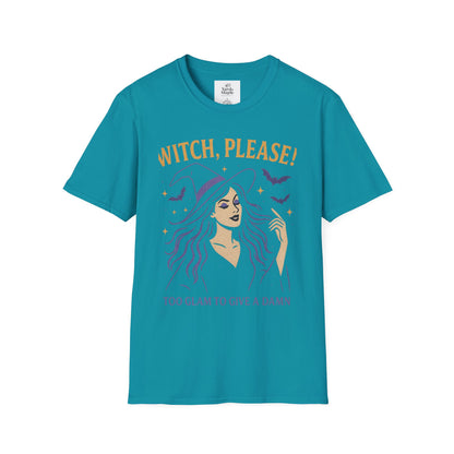Witch Please Glam T-Shirt, Halloween Costume, Celestial T-Shirt, Gift for Her, Witchy Vibes, Boho Tee, Spooky Season Wear