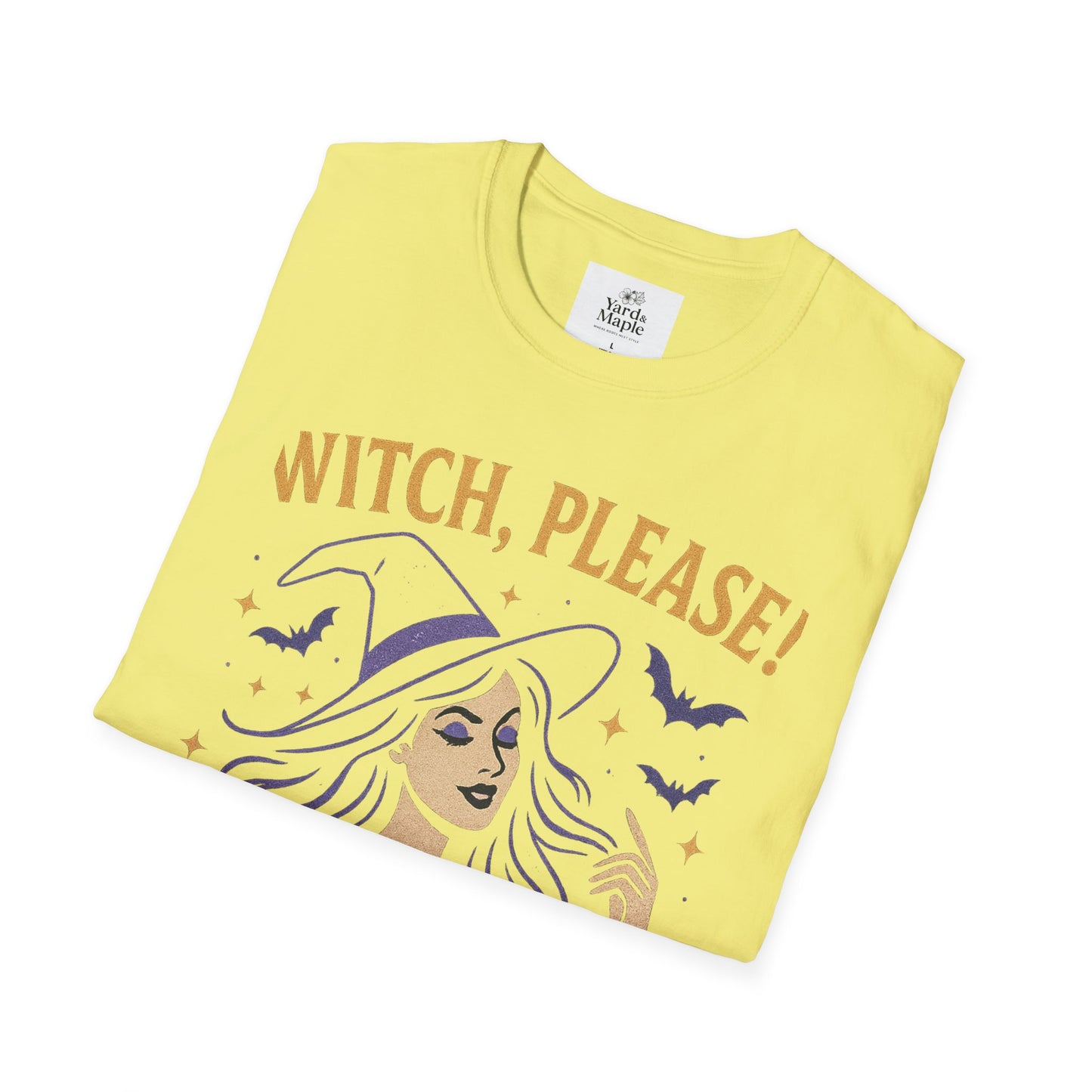 Witch Please Glam T-Shirt, Halloween Costume, Celestial T-Shirt, Gift for Her, Witchy Vibes, Boho Tee, Spooky Season Wear