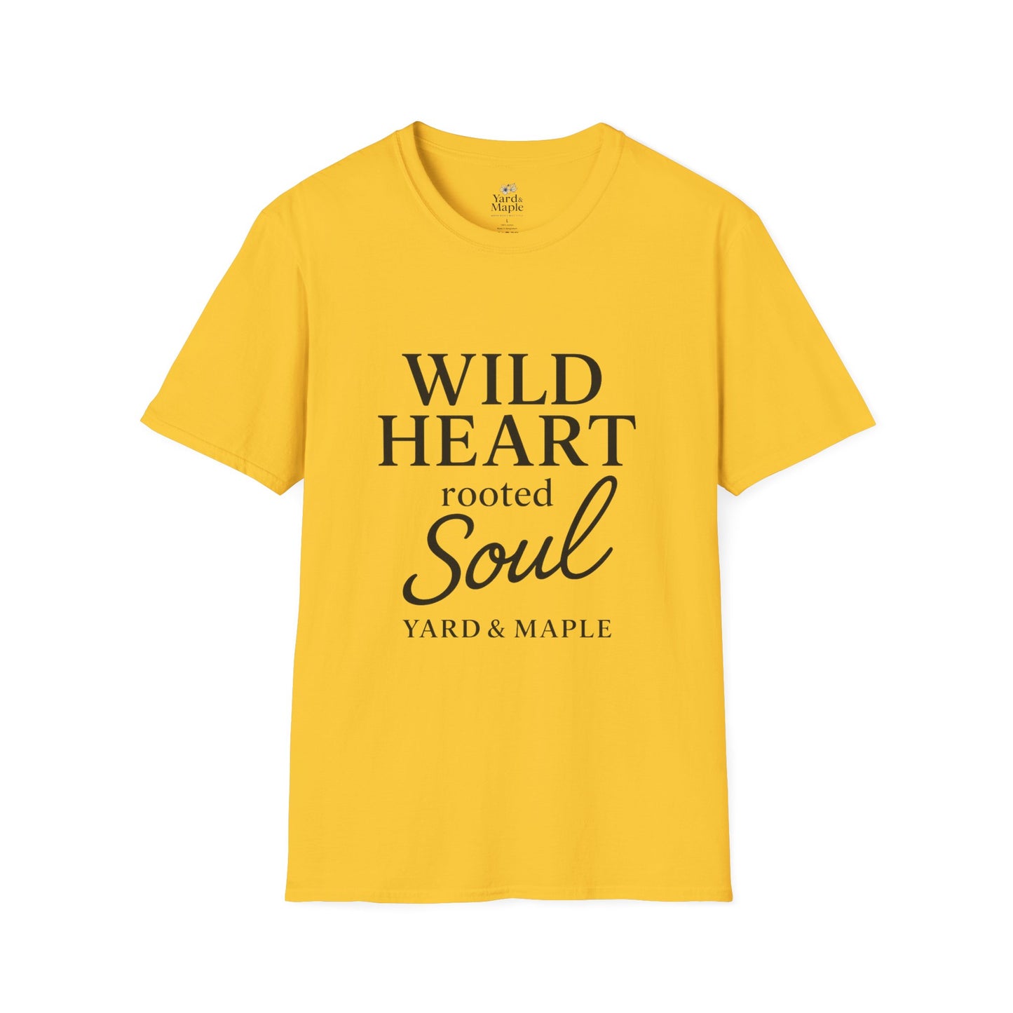 Wild Heart Unisex Softstyle T-Shirt | Inspirational Tee, Gift for Nature Lovers, Casual Wear, Birthday Gift, Boho Style