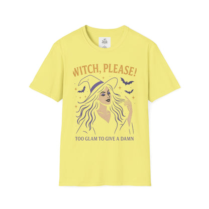 Witch Please Glam T-Shirt, Halloween Costume, Celestial T-Shirt, Gift for Her, Witchy Vibes, Boho Tee, Spooky Season Wear