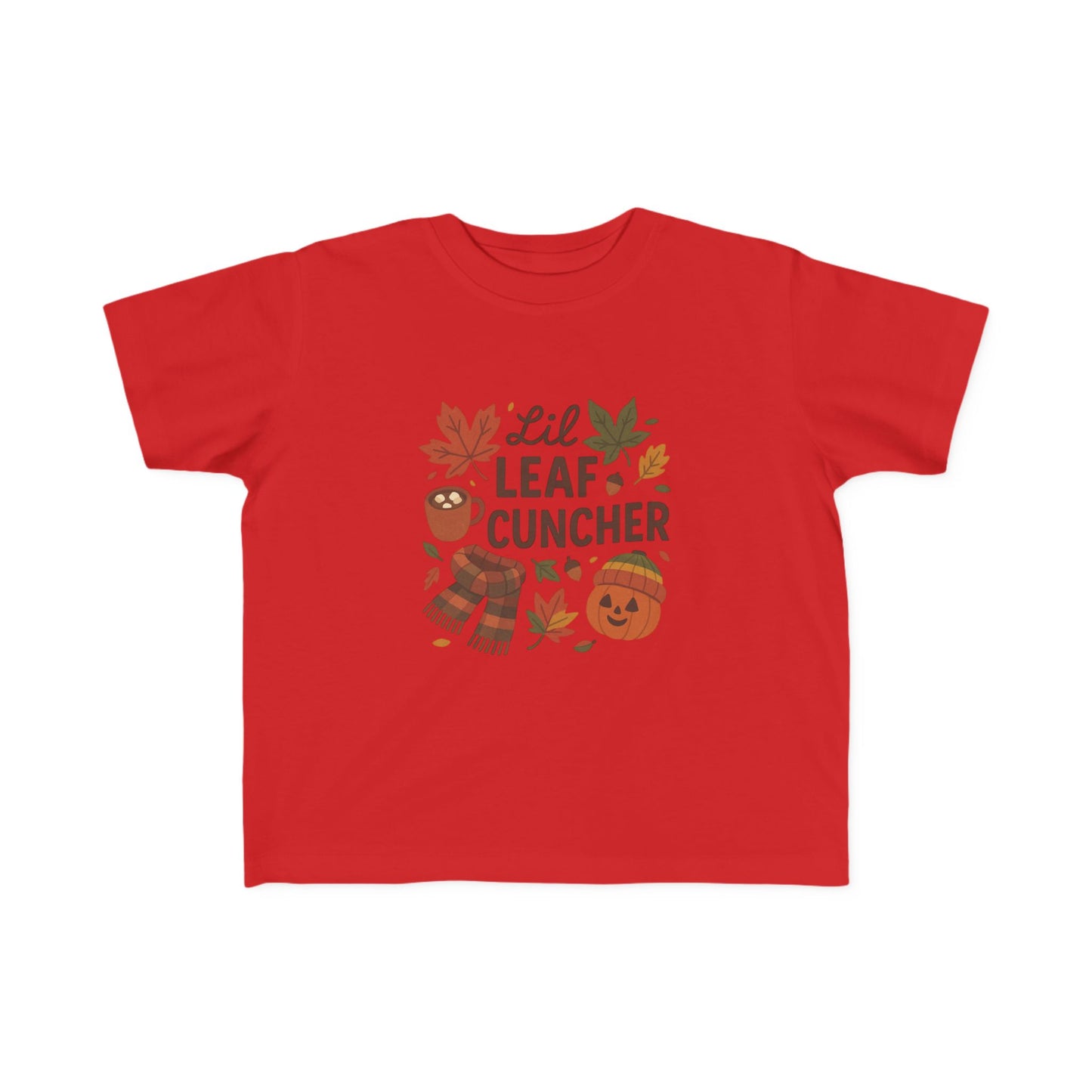 Autumn Toddler Tee, Lil Leaf Cuncher Shirt, Kids Fall Apparel, Cute Fall T-Shirt, Baby Shower Gift, Thanksgiving Outfit