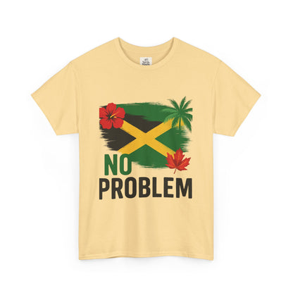 Jamaican Vibes Tee, Unisex Heavy Cotton T-Shirt with Tropical Design, Perfect for Summer and Festivals, Casual Wear, Gift Idea