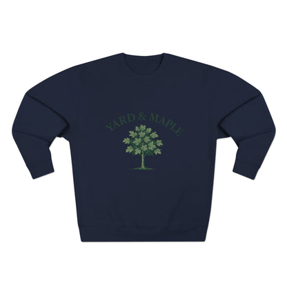 Cozy Unisex Crewneck Sweatshirt with Yard & Maple Design, Gift for Nature Lovers, Fall Fashion, Eco-Friendly Apparel, Casual Wear