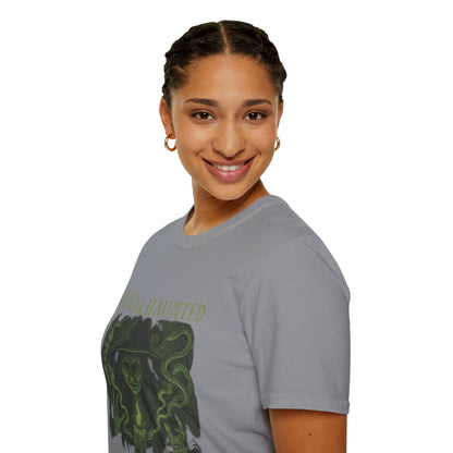 Hexed & Haunted Unisex Softstyle T-Shirt | Witchy Graphic Tee, Halloween Shirt, Spooky Apparel, Unique Gift, Casual Wear