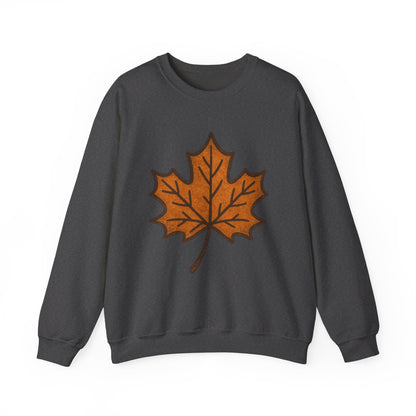 Autumn Leaf Sweatshirt | Unisex Cozy Crewneck | Fall Fashion, Thanksgiving Gift, Seasonal Style, Layering Essential