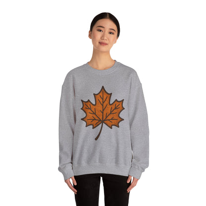 Autumn Leaf Sweatshirt | Unisex Cozy Crewneck | Fall Fashion, Thanksgiving Gift, Seasonal Style, Layering Essential