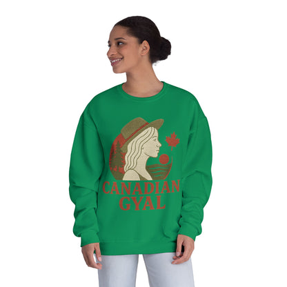 Canadian Gyal Sweatshirt, Cozy Crewneck for Fall, Perfect Gift for Canadians, Great for Thanksgiving, Casual Wear