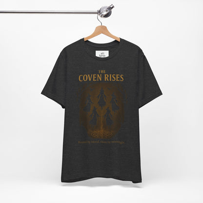 Witchy Coven Rising Tee, Unisex T-Shirt, Halloween Apparel, Gift for Witches, Spooky Season Gift, Witchy Fashion