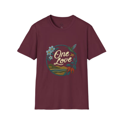 One Love Nature-Inspired T-Shirt, Unisex Tee, Stylish Apparel, Eco-Friendly Gift, Summer Fashion, Inspirational T-Shirt
