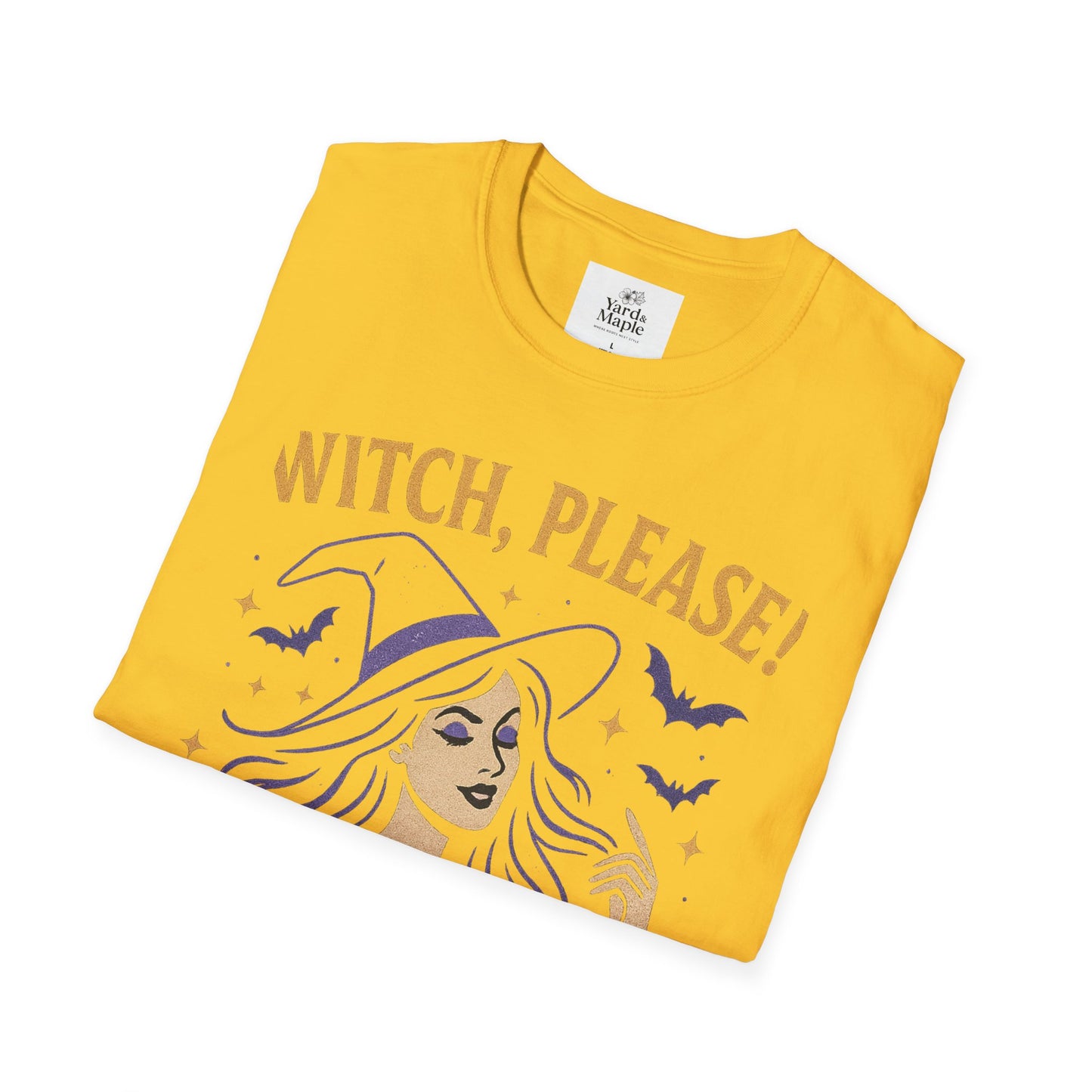 Witch Please Glam T-Shirt, Halloween Costume, Celestial T-Shirt, Gift for Her, Witchy Vibes, Boho Tee, Spooky Season Wear