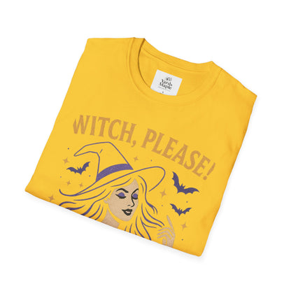 Witch Please Glam T-Shirt, Halloween Costume, Celestial T-Shirt, Gift for Her, Witchy Vibes, Boho Tee, Spooky Season Wear