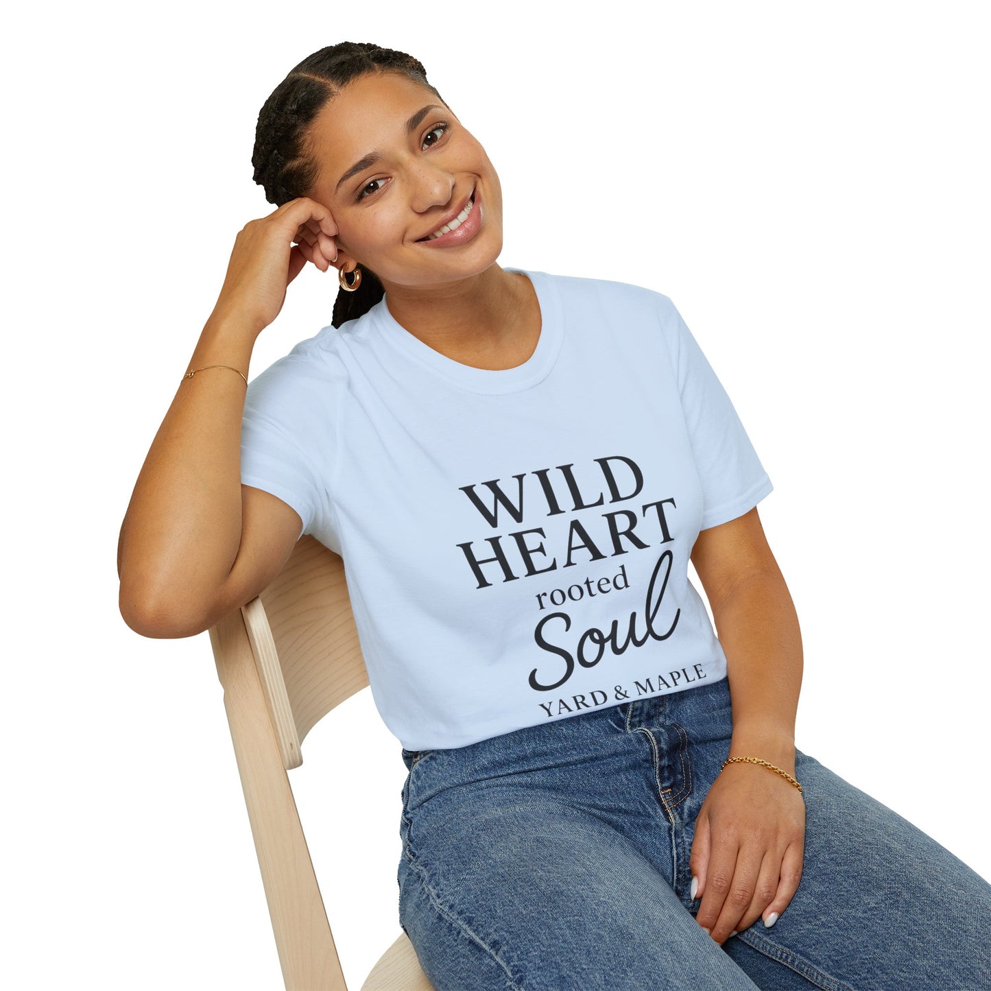 Wild Heart Unisex Softstyle T-Shirt | Inspirational Tee, Gift for Nature Lovers, Casual Wear, Birthday Gift, Boho Style