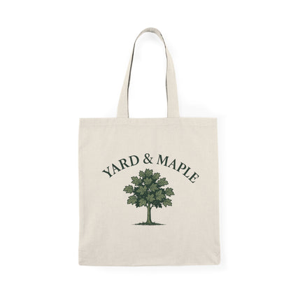 Eco-Friendly Tote Bag, Yard & Maple Design, Sustainable Shopping Bag, Reusable Grocery Tote, Gift for Nature Lovers, Everyday Carry Bag