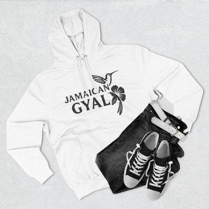 Jamaican Gyal Hoodie - Hummingbird & Hibiscus Graphic Pullover