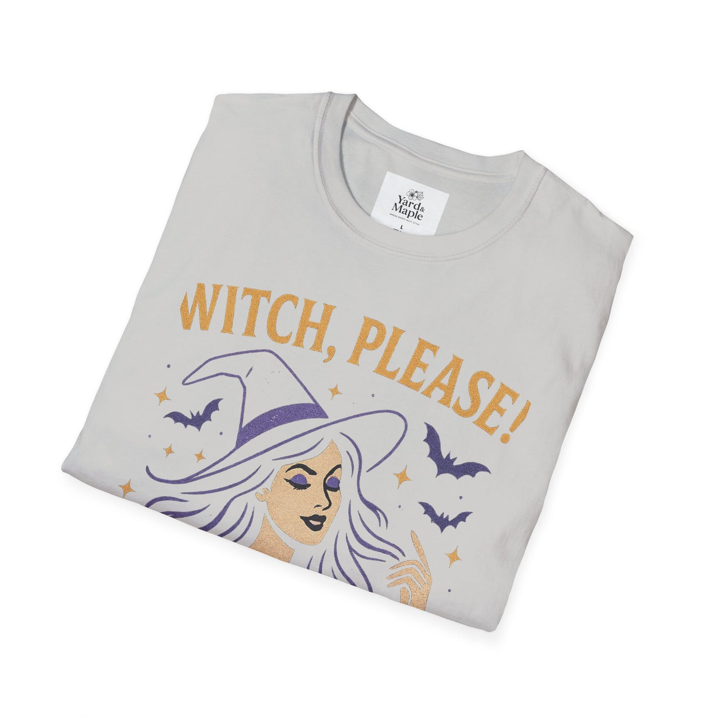 Witch Please Glam T-Shirt, Halloween Costume, Celestial T-Shirt, Gift for Her, Witchy Vibes, Boho Tee, Spooky Season Wear