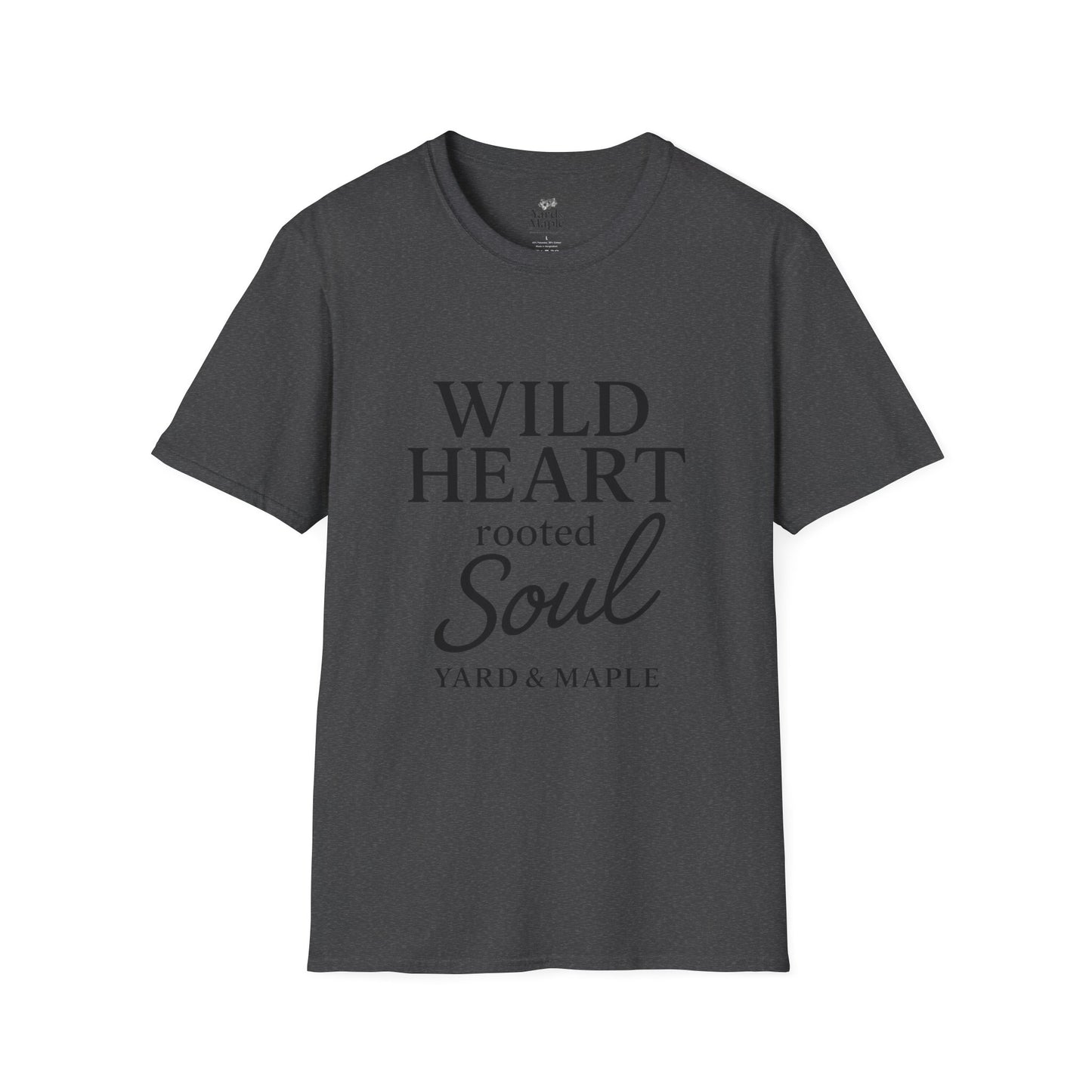 Wild Heart Unisex Softstyle T-Shirt | Inspirational Tee, Gift for Nature Lovers, Casual Wear, Birthday Gift, Boho Style