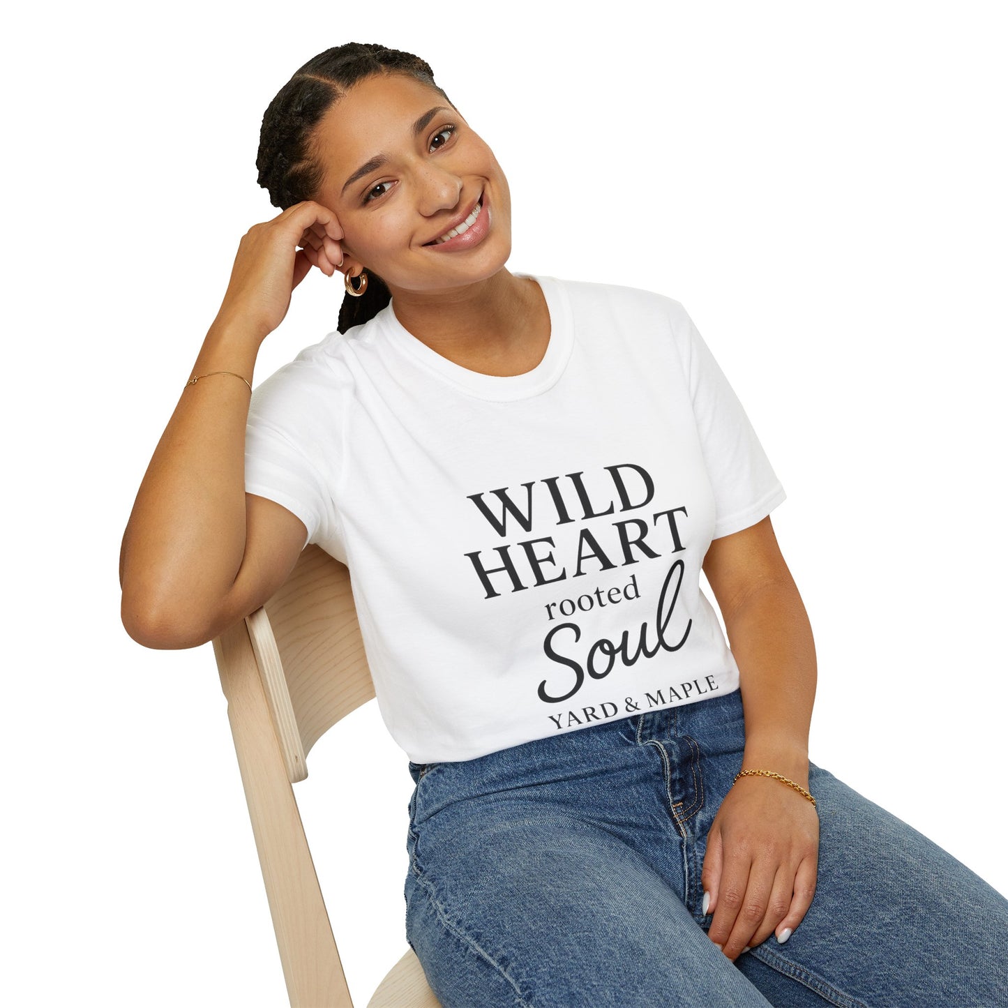 Wild Heart Unisex Softstyle T-Shirt | Inspirational Tee, Gift for Nature Lovers, Casual Wear, Birthday Gift, Boho Style