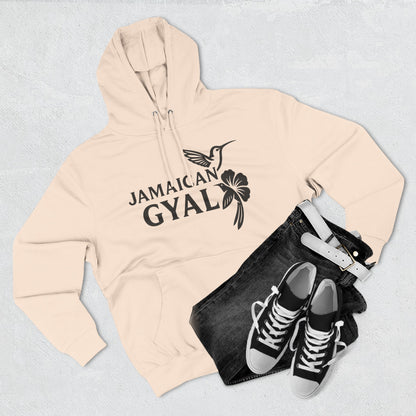 Jamaican Gyal Hoodie - Hummingbird & Hibiscus Graphic Pullover