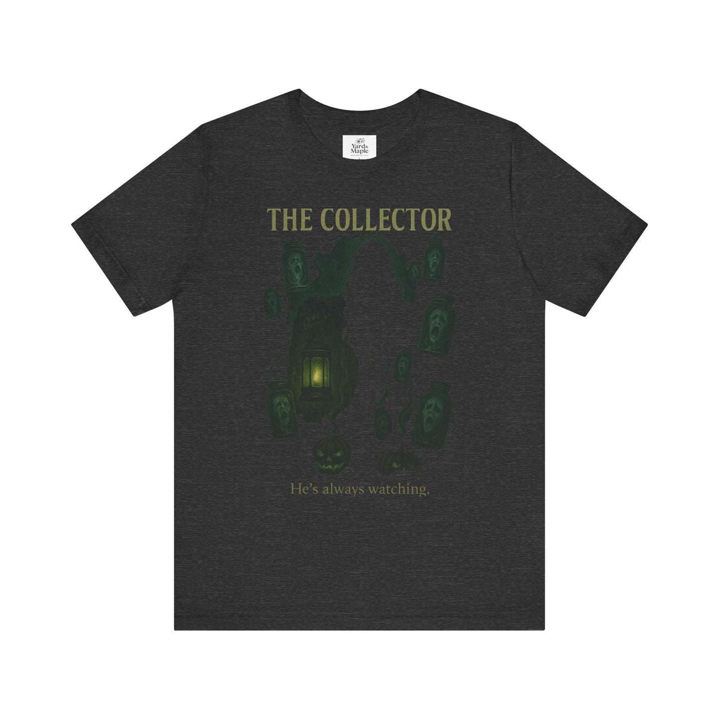 Haunting Collector Tee, Spooky Unisex Shirt, Horror Graphic Tee, Halloween Outfit, Gift for Collectors