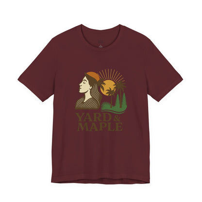 Yard & Maple Graphic Tee, Nature Inspired Unisex Shirt, Outdoor Lover Gift, Summer Vibes, Casual Wear, Vacation Essentials