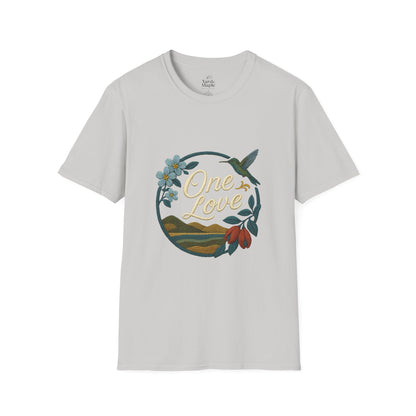 One Love Nature-Inspired T-Shirt, Unisex Tee, Stylish Apparel, Eco-Friendly Gift, Summer Fashion, Inspirational T-Shirt